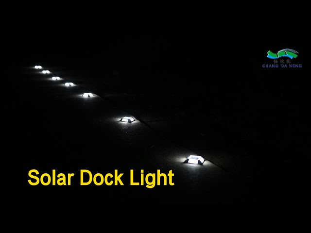 Aluminum Solar Dock Light Stud IP67 Constantly Bright For Outdoor