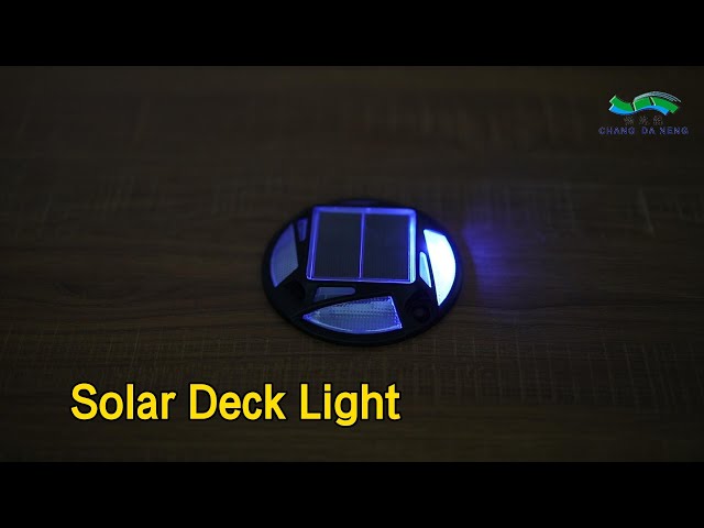 8 Pcs Solar Deck Light LED Waterproof Colorful Flashing / Constantly For Pathway