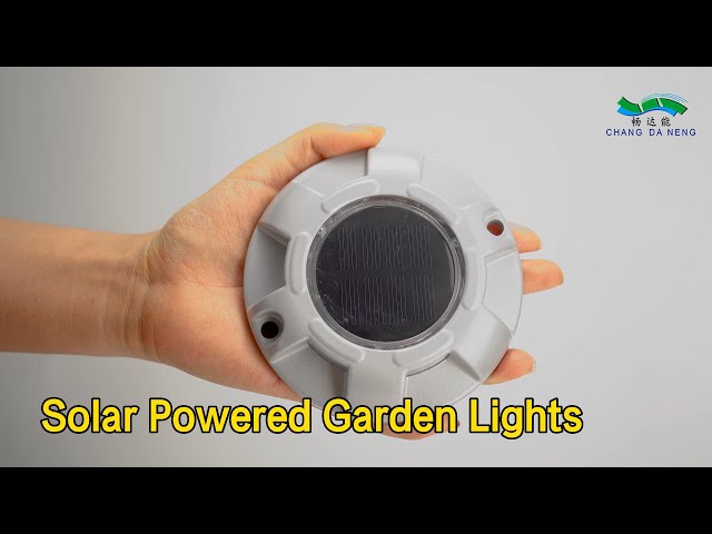 IP67 Solar Powered Garden Lights Rechargeable Alluminum Alloy Decorative