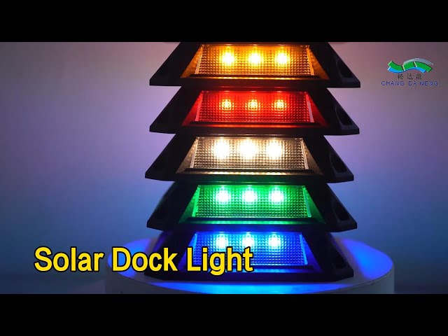 Rectangle Solar Dock Light IP67 Monocrystalline Silicon Aluminum Durable