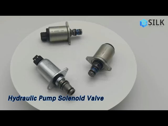Excavator Hydraulic Pump Solenoid Valve Rotary Tight Sealing Low Pressure