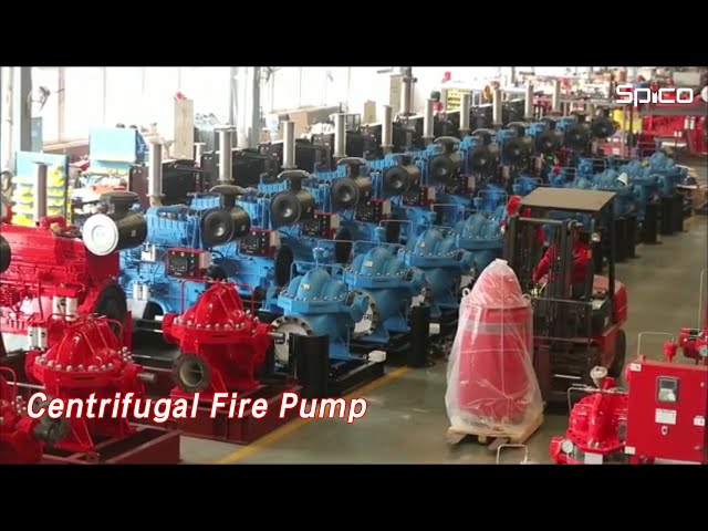 Horizontal Centrifugal Fire Pump 1250GPM 195.9KW Single Stage NFPA20