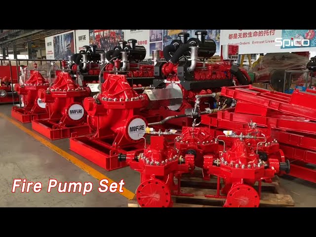 Diesel Engine Fire Pump Set 750GPM Horizontal Split Case FM Approved