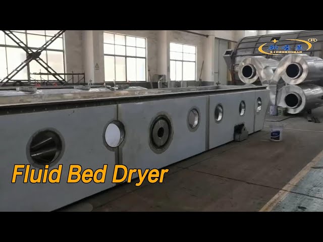 Vibrating Fluid Bed Dryer SS304 Horizontal Fully Enclosed For Food Industry