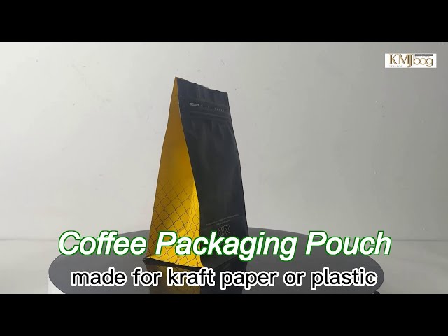 Reusable Valve Sealed Coffee Bags 12Oz Stand Up Mylar Bags 8 Color Printing