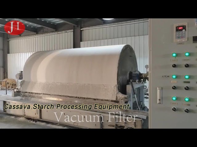 Vacuum Filter Cassava Starch Processing Equipment High Effective Stainless Steel