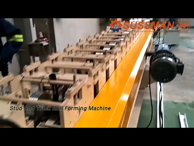 Light Steel Framing Stud And Track Roll Forming Machine 13 Stations Width Adjustable