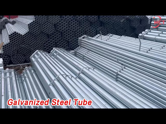 Hot Dipped Galvanized Steel Tube Round ASTM A53 Zinc Coated