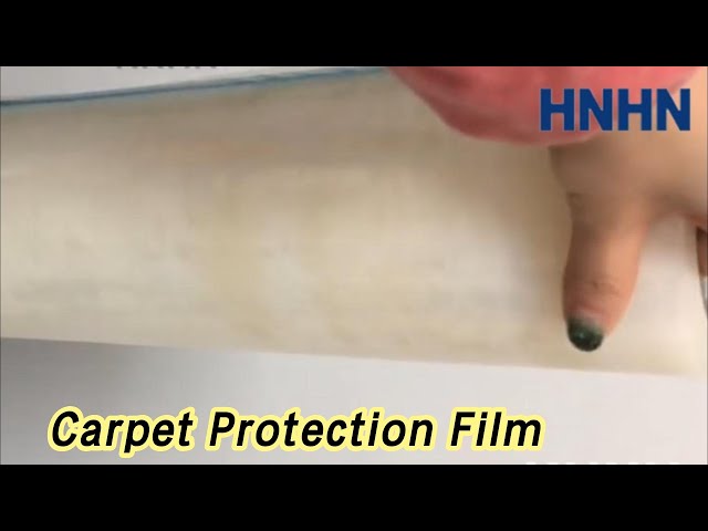 Adhesive Backed Carpet Protection Film 50 Micron 650mm Skin Packing