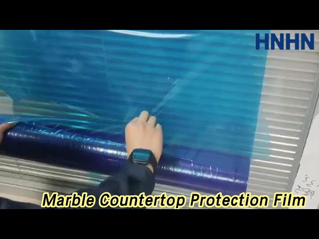 Nature Stone Marble Countertop Protection Film 600mm Self Adhesive Blue