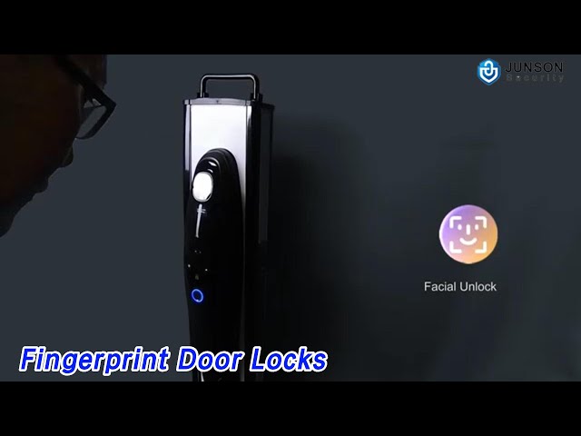 Digital Fingerprint Door Locks 3D Face Biometric Smart 2.4G Wifi Aluminium Alloy