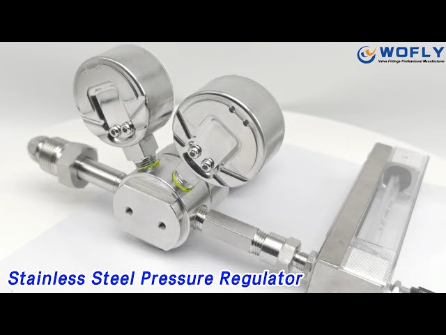 Gas Stainless Steel Pressure Regulator 4000PSI High Pressure For Industrial