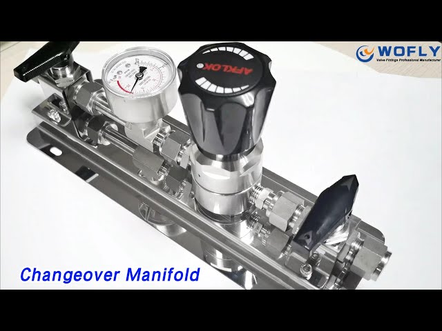 High Pressure Changeover Manifold Stainlees Steel Two Stage Safe