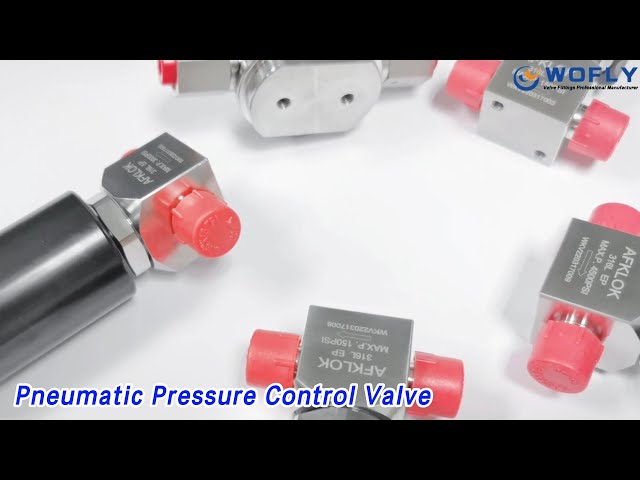 Diaphragm Control Pneumatic Pressure Control Valve Low Pressure Stainless Steel