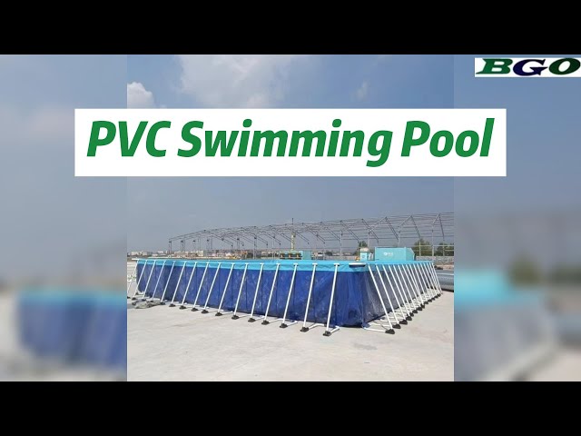 Lightweight Foldable PVC Swimming Pool Home Use With Metal Frame