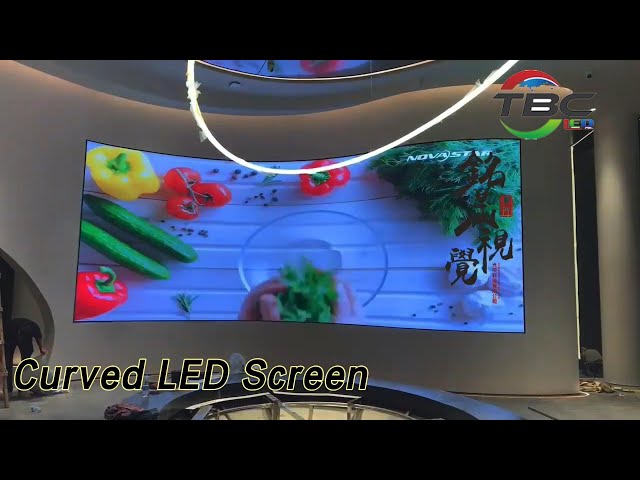 Flexible Curved LED Screen Display P1.875mm IP43 High Contrast For Indoor