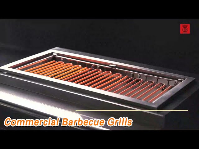 Smokeless Commercial Barbecue Grills Electric Heating Top Speed Stainless Steel