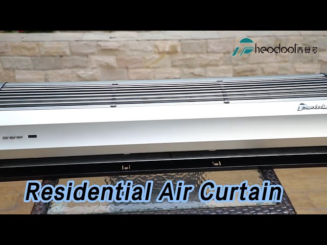 Aluminum Silver Residential Air Curtain Cross Flow Fan For Overhead Door