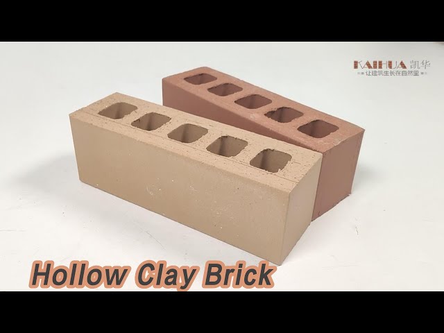 Smooth Hollow Clay Brick Five Holes Wire Cut High Strength For Wall
