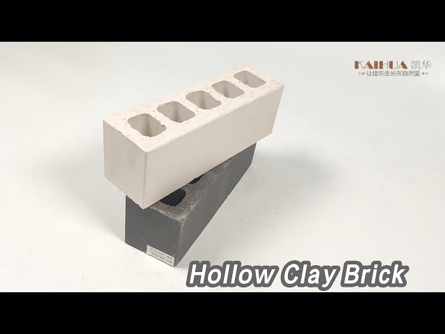 Grey Hollow Clay Brick 70mm Thickness Smooth Surface For Construction