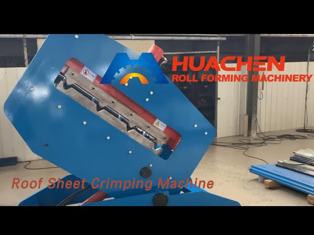 Metal Roof Sheet Crimping Machine 15m/min Small Span For Curved Corner