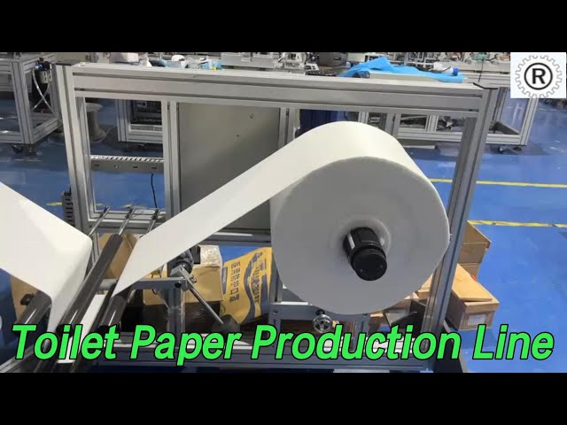 Full Automatic Toilet Paper Production Line 300-500pcs/Min For Square Cotton Pad Making