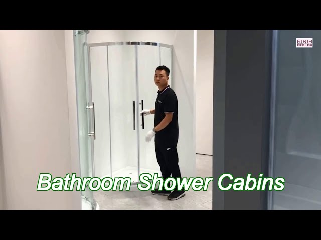 4Pcs Sliding Bathroom Shower Cabins Shower Glass Cabin 1200X80X225Cm