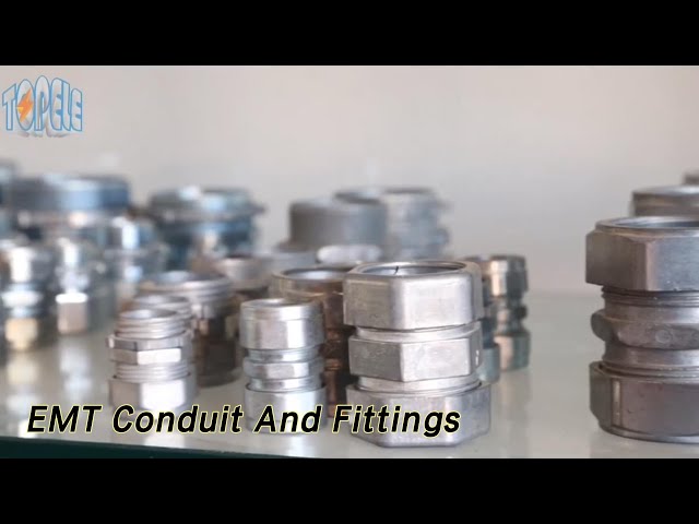 Steel EMT Conduit And Fittings Compression Connector NPT Thread