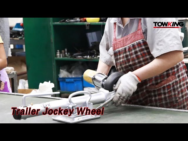 RV Trailer Jockey Wheel Stand Clamp Steel Galvanized For Pipe
