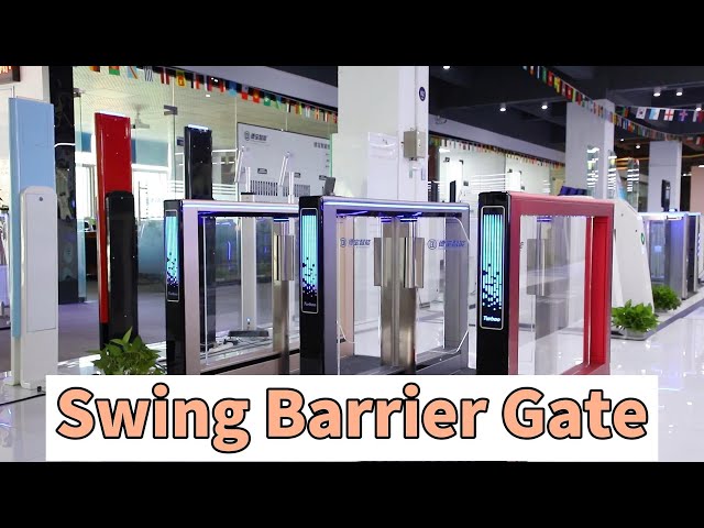 35P/m 0.2S Operating Swing Barrier Gate Transparent Acrylic For Office Building