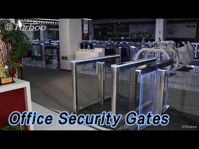 Biometric Office Security Gates 24V SUS High Speed With Servo Motor