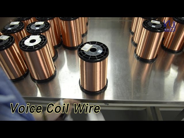 Copper Magnet Voice Coil Wire 0.04mm High Temperature Self Adhesive