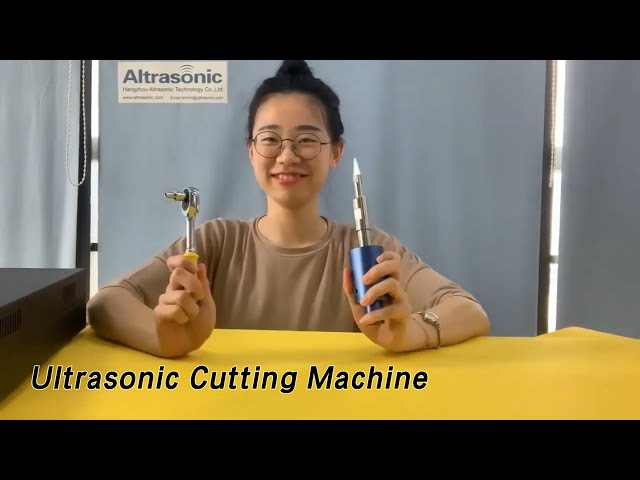 Rubber Ultrasonic Cutting Machine 500w 30khz High Speed With Digital Generator