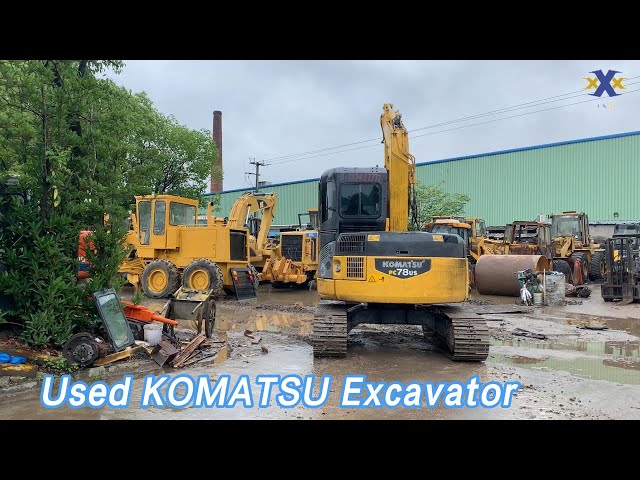 Crawler Used KOMATSU Excavator PC78US 6 54hp 4.5km/H 0.3cbm Bucket
