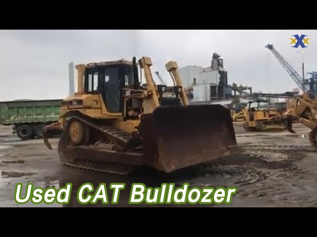 D6R Used CAT Bulldozer Crawler 189hp 6 Cylinders With 3 Shanks Ripper