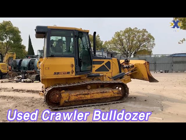 Full Hydraulic Used Crawler Bulldozer 59kw 4 Cylinders SHANTUI SD08