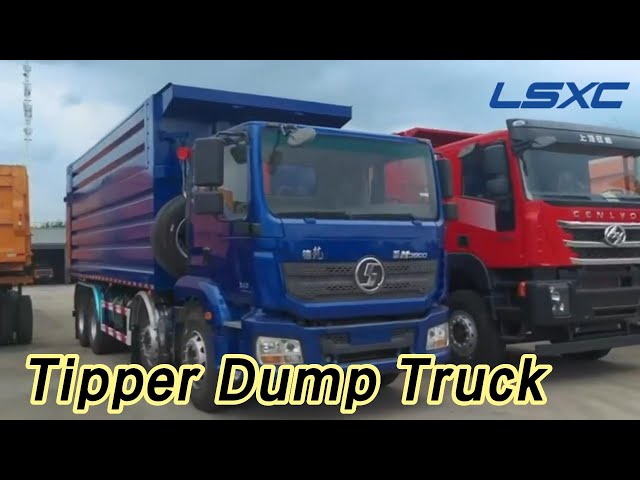 Diesel Fuel Tipper Dump Truck 8 x 4 12 Wheel Elevated Frame Low Consumption