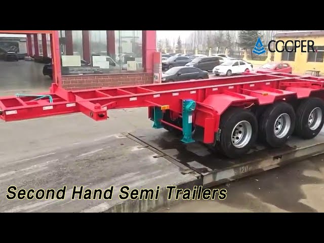 Platform Second Hand Semi Trailers Three Axle Stainless Steel