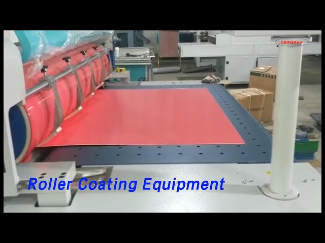 Single Roller Coating Equipment 5KW 20m/min Smooth Surface With Steel Plate