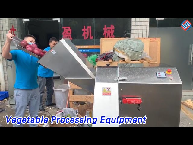 Commercial Vegetable Processing Equipment 3000kg/h Speed Adjustable For Dicing
