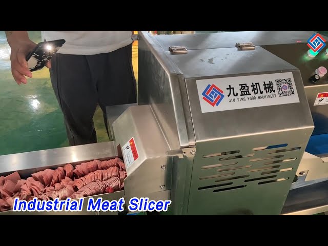 304 SS Industrial Meat Slicer Cutting Accurately For Cooked / Chilled Meat