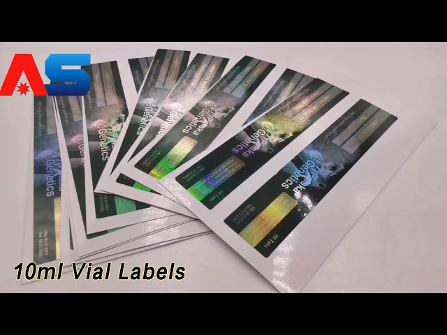 Bottle 10ml Vial Labels Sticker Laser Hologram CMYK Printing