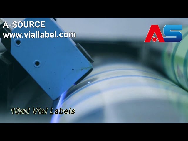 Glass 10ml Vial Labels Self Adhesive CMYK Waterproof Anti Fake