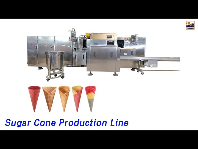 Full Automatic Sugar Cone Production Line 1.5kw Stainless Steel Multi Color