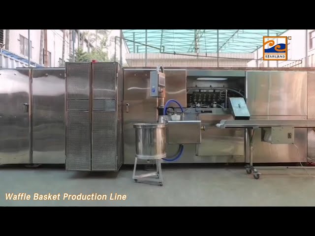 Multifunctional Waffle Cone Production Line High Degree For Egg Tart