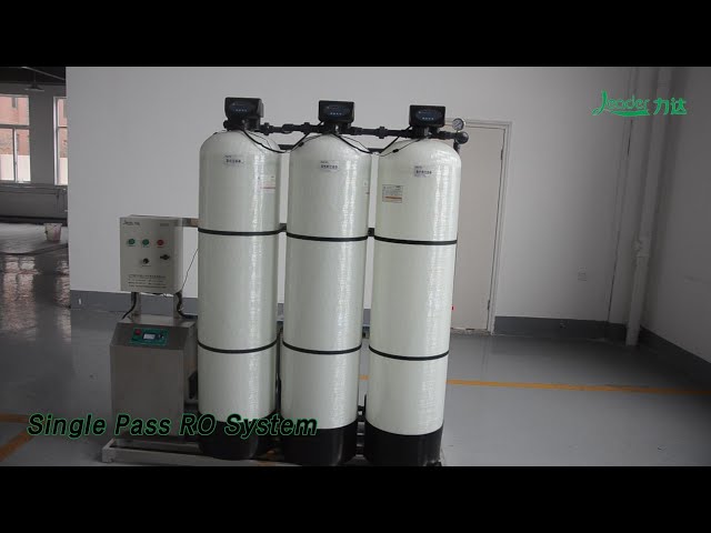 House Single Pass RO System 200LPH Water Filtration With FRP / SS Tank