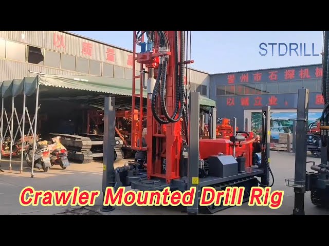 ST200 Crawler Mounted Drill Rig Rotary Diesel Power For Industrial