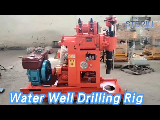 Hydraulic Shallow Water Well Drilling Rig 13.3kw Diesel Portable