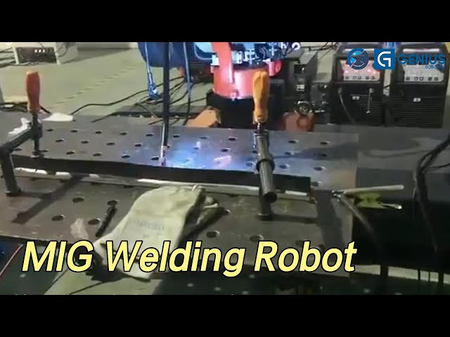 Automatic Flexible MIG Welding Robot AC Servo Driving For Steel Column