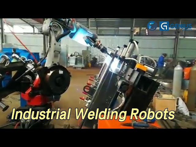 24KVA Box Industrial Welding Robots Automatic 6 Axis High Speed For Metal